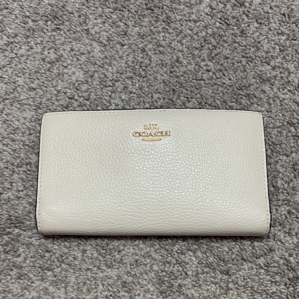 Coach Cream Leather Women's Wallet